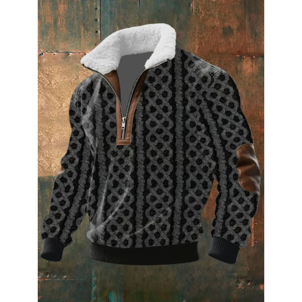 Jersey polar de cuello alto para hombre, cálido y ligero - Foto 10