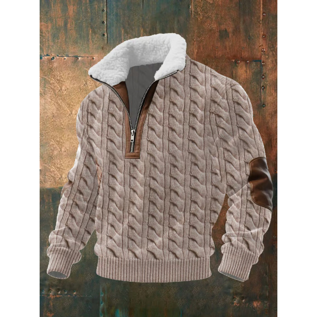 Jersey polar de cuello alto para hombre, cálido y ligero - Foto 12