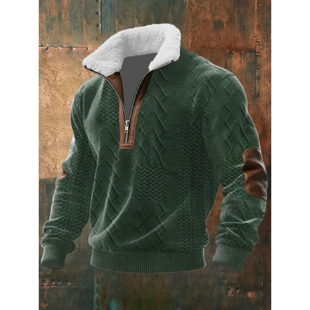 Jersey polar de cuello alto para hombre, cálido y ligero - Foto 13