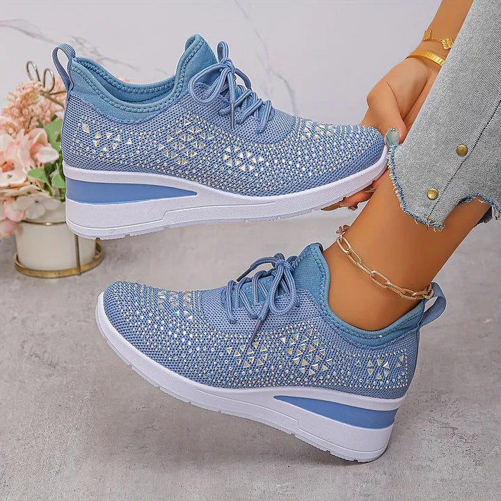 Zapatillas de malla con detalles brillantes – María - Foto 8
