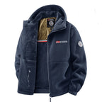 Chaqueta con forro polar y capucha para hombre, cálida - Foto 2