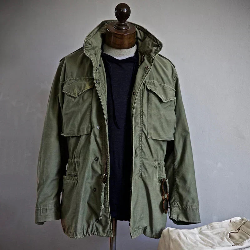 Chaqueta militar M-65 con capucha oculta y cuatro bolsillos - Foto 6