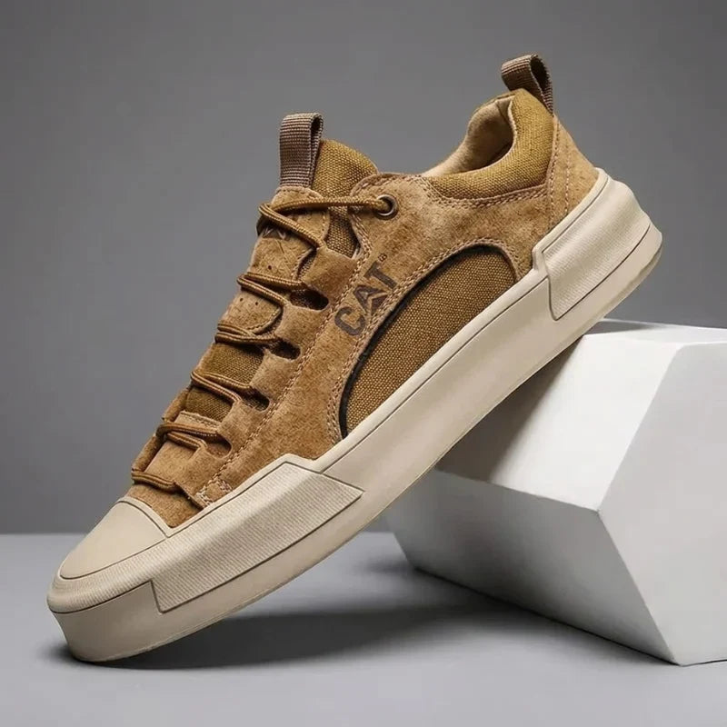 Zapatillas urbanas de piel con malla para hombre | Antonio - Foto 1