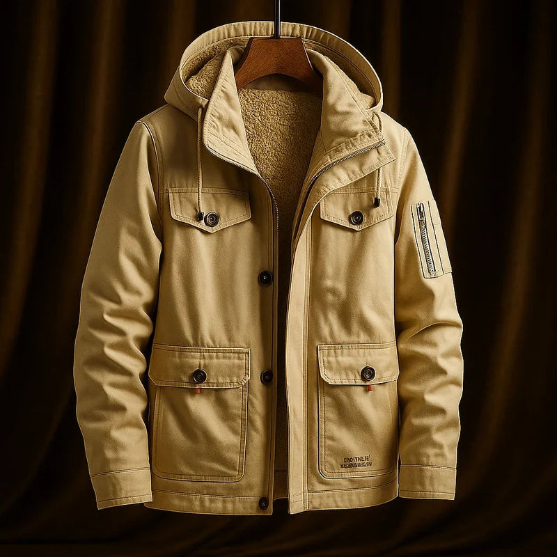 Chaqueta con capucha y bolsillos para hombre, estilo urbano - Foto 2