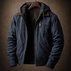 Chaqueta con capucha forrada para hombre, cálida y ligera - Foto 5