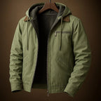 Chaqueta con capucha forrada para hombre, cálida y ligera - Foto 2