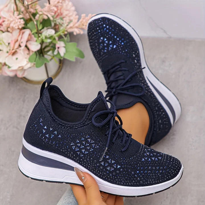 Zapatillas de malla con detalles brillantes – María - Foto 5