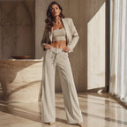 Pantalón de pierna ancha con cordón y franjas laterales - Foto 6
