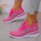 Zapatillas de malla con detalles brillantes – María - Foto 24