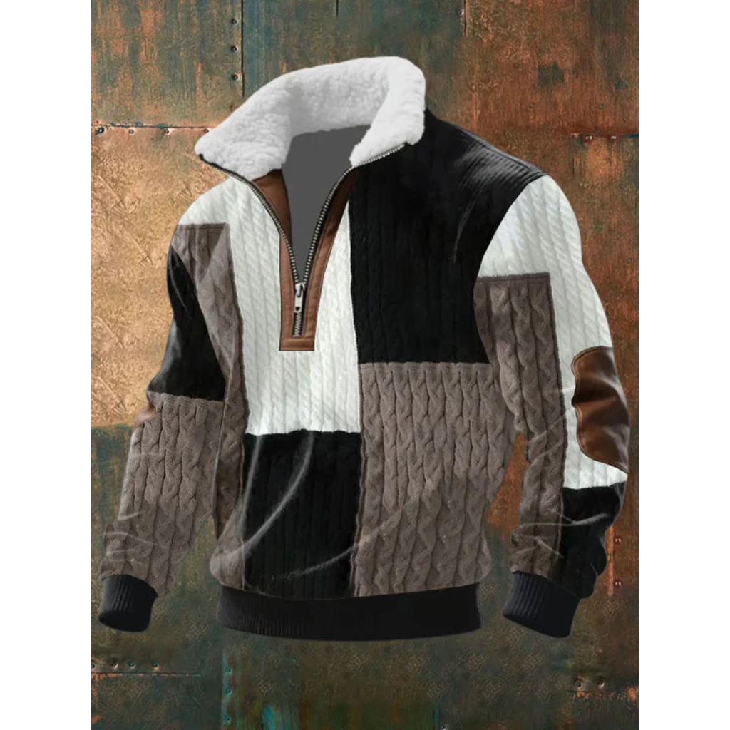 Jersey polar de cuello alto para hombre, cálido y ligero - Foto 2
