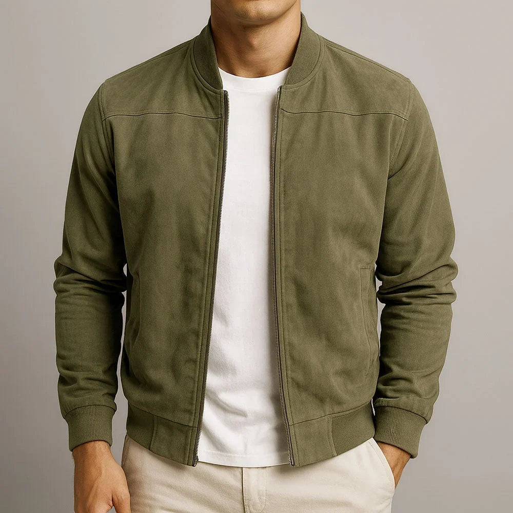 Chaqueta bomber de cuello estructurado para hombre - Foto 3