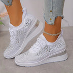 Zapatillas de malla con detalles brillantes – María - Foto 11