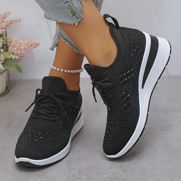 Zapatillas de malla con detalles brillantes – María - Foto 13