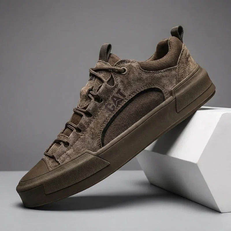 Zapatillas urbanas de piel con malla para hombre | Antonio - Foto 3