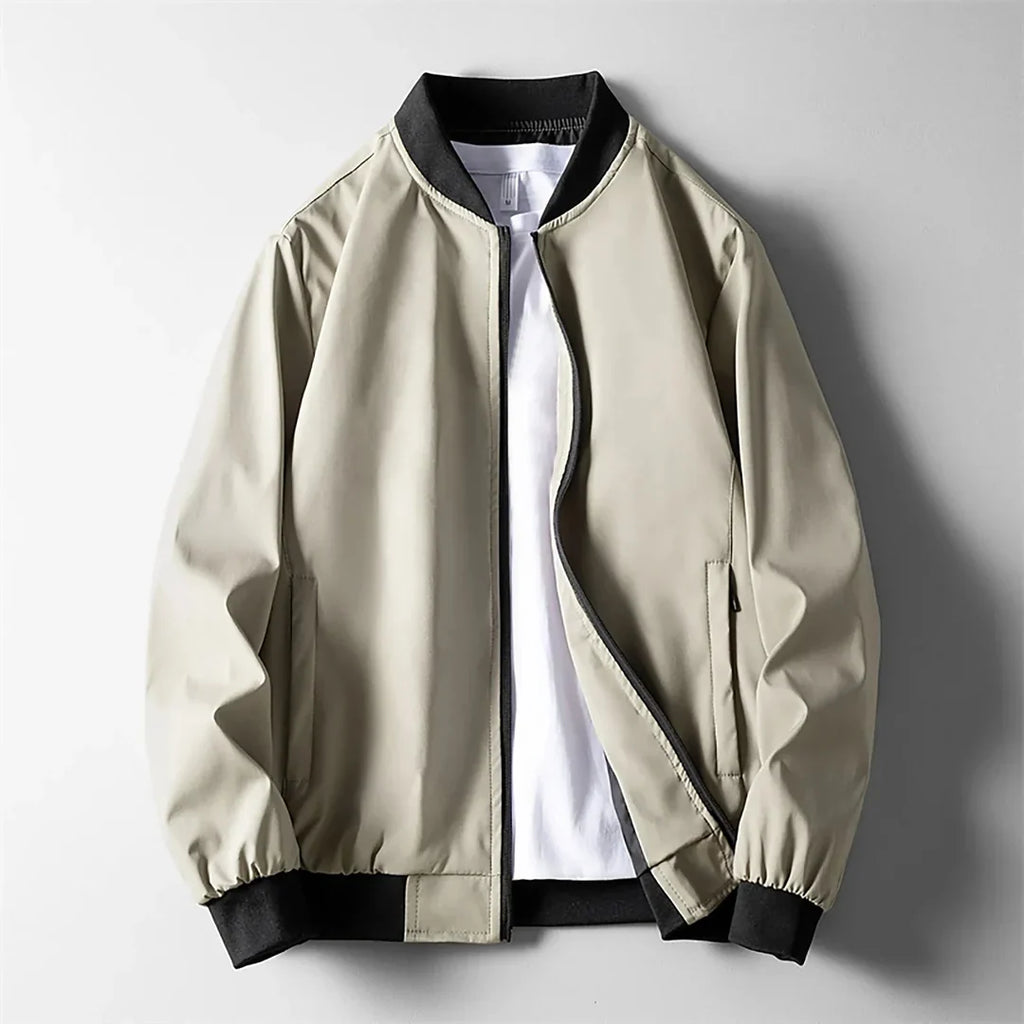 Chaqueta bomber cortavientos para hombre, ligera y mate - Foto 3