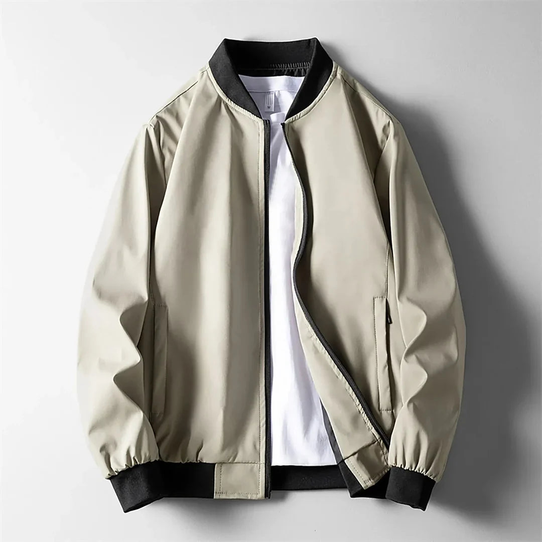 Chaqueta bomber cortavientos para hombre, ligera y mate - Foto 3