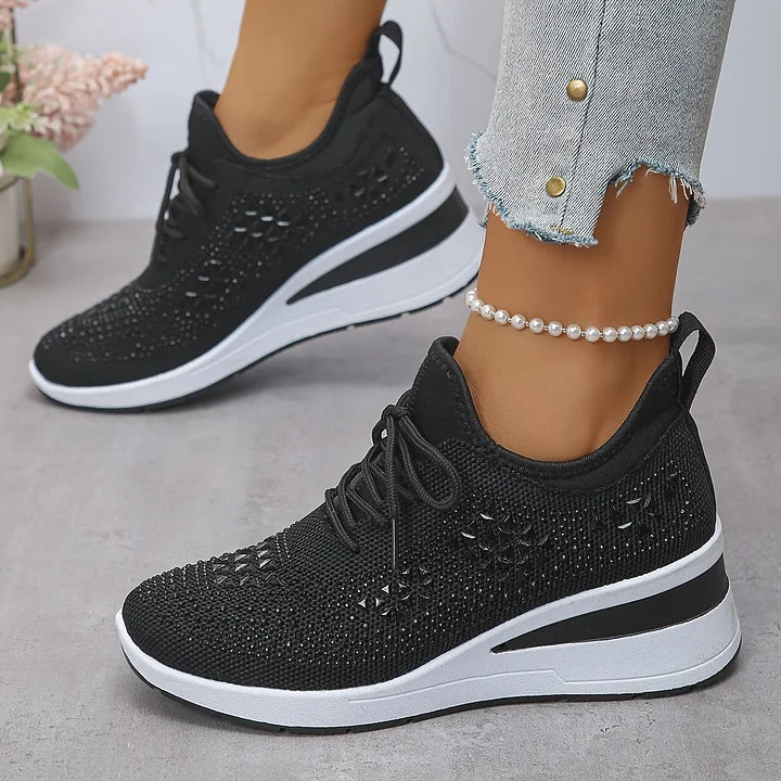 Zapatillas de malla con detalles brillantes – María - Foto 12