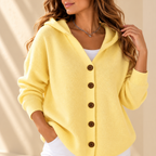 Chaqueta de punto con capucha y botones para entretiempo - Foto 2