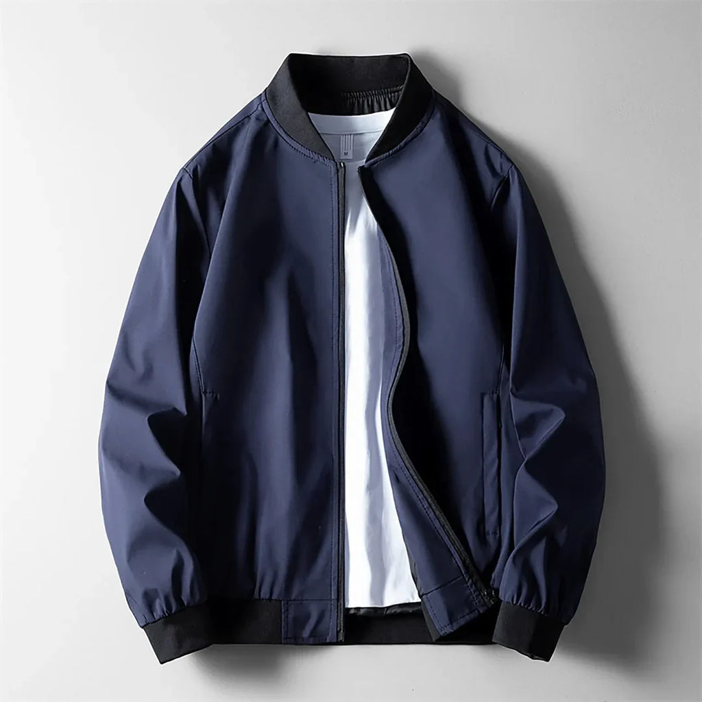 Chaqueta bomber cortavientos para hombre, ligera y mate - Foto 4