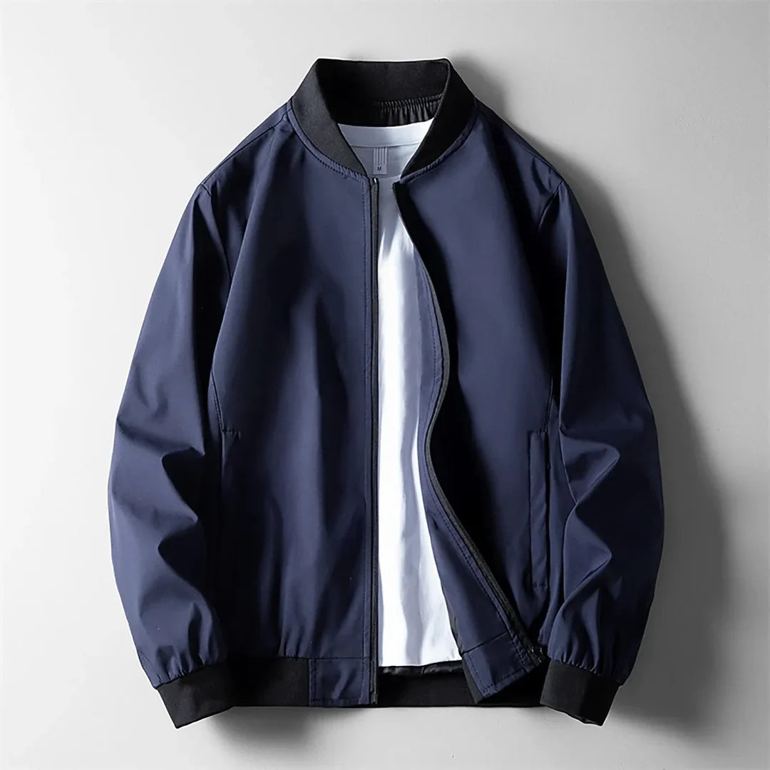 Chaqueta bomber cortavientos para hombre, ligera y mate - Foto 4