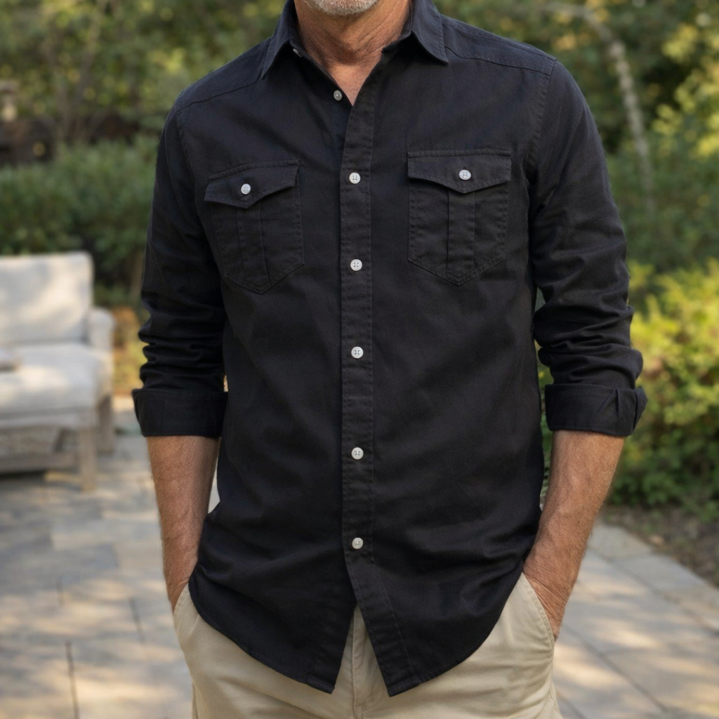 Camisa informal con bolsillos frontales y botones – Eron - Foto 5