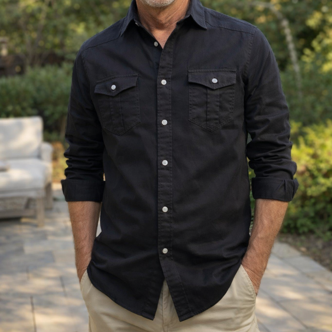 Camisa informal con bolsillos frontales y botones – Eron - Foto 5