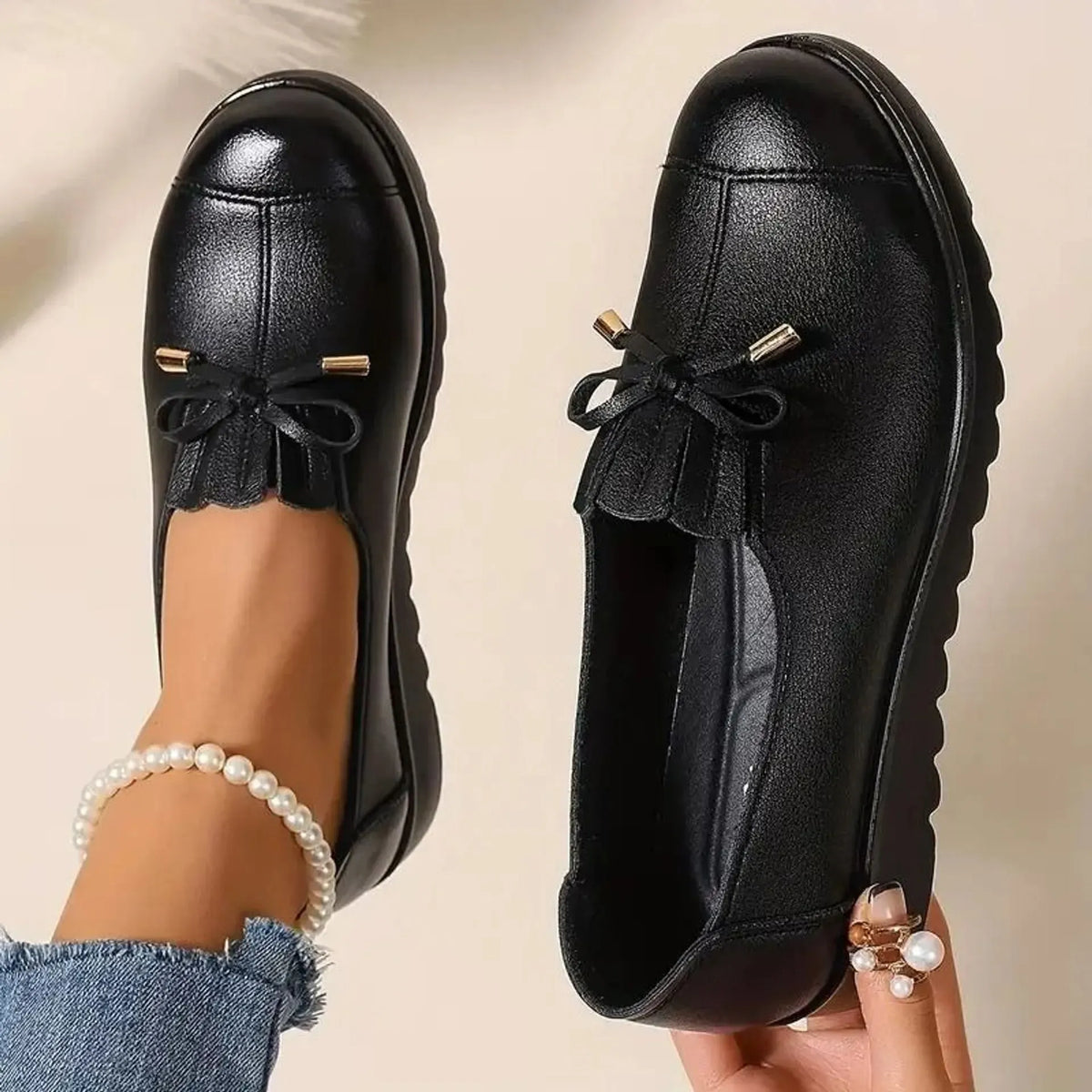 Mocasines de plataforma cómodos con suela amortiguadora - Foto 3