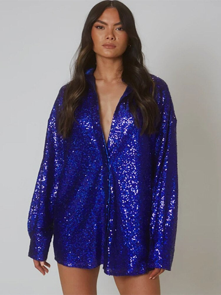 Blusa holgada de lentejuelas para un look con brillo - Foto 6