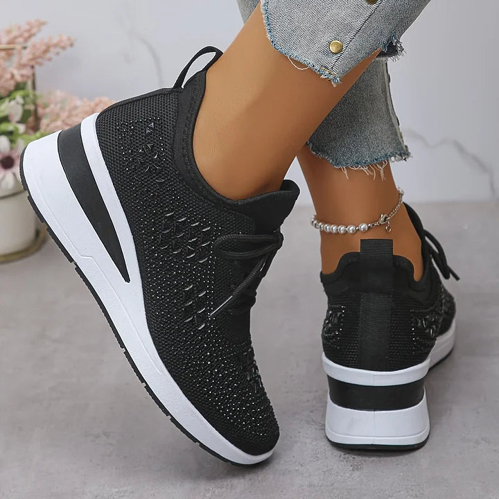 Zapatillas de malla con detalles brillantes – María - Foto 14