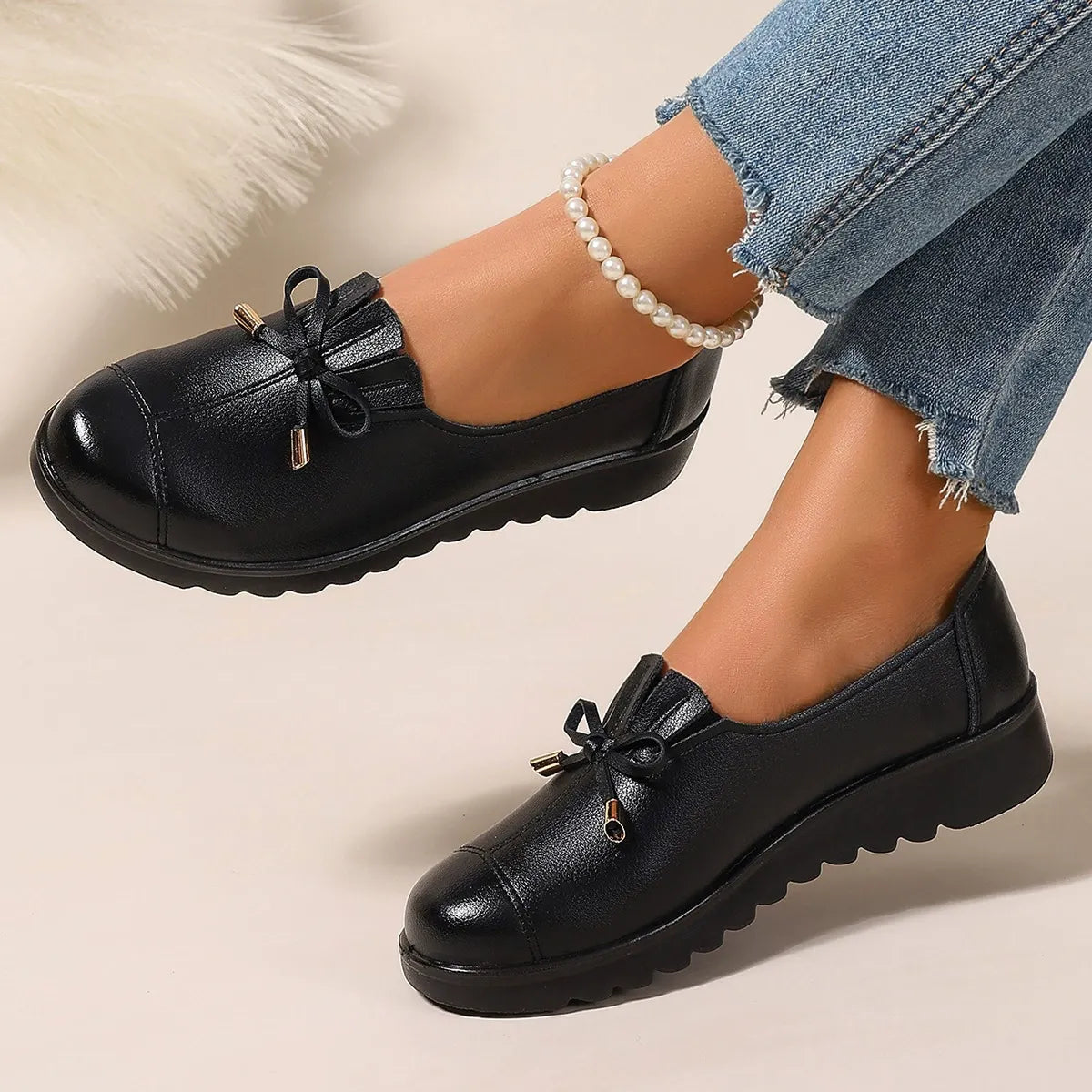 Mocasines de plataforma cómodos con suela amortiguadora - Foto 6