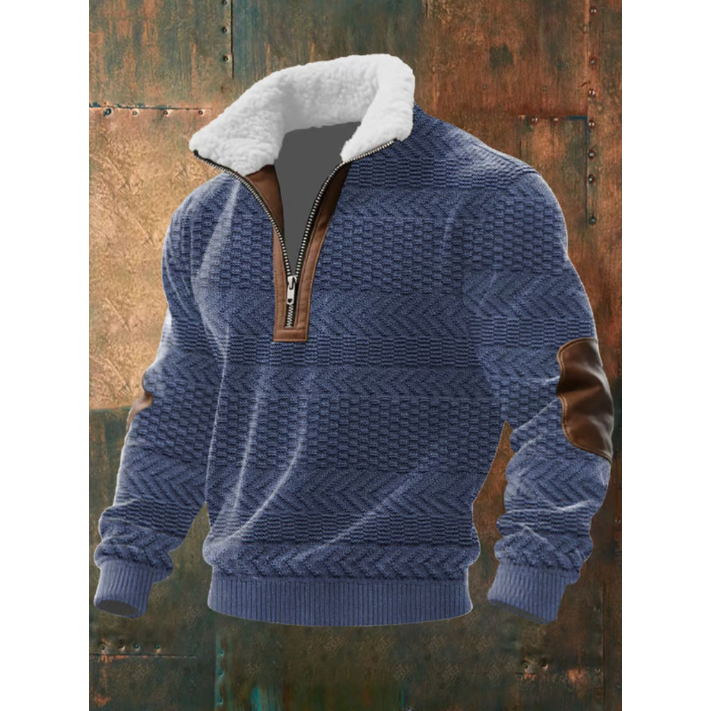 Jersey polar de cuello alto para hombre, cálido y ligero - Foto 9