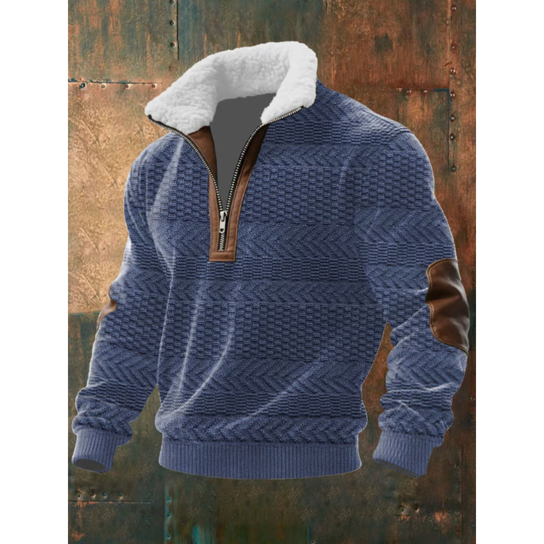 Jersey polar de cuello alto para hombre, cálido y ligero - Foto 9