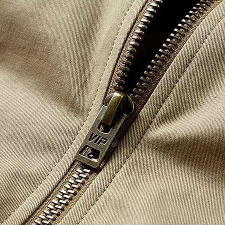 Chaqueta bomber vintage para hombre con cremallera metálica - Foto 5