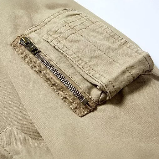 Chaqueta bomber vintage para hombre con cremallera metálica - Foto 7