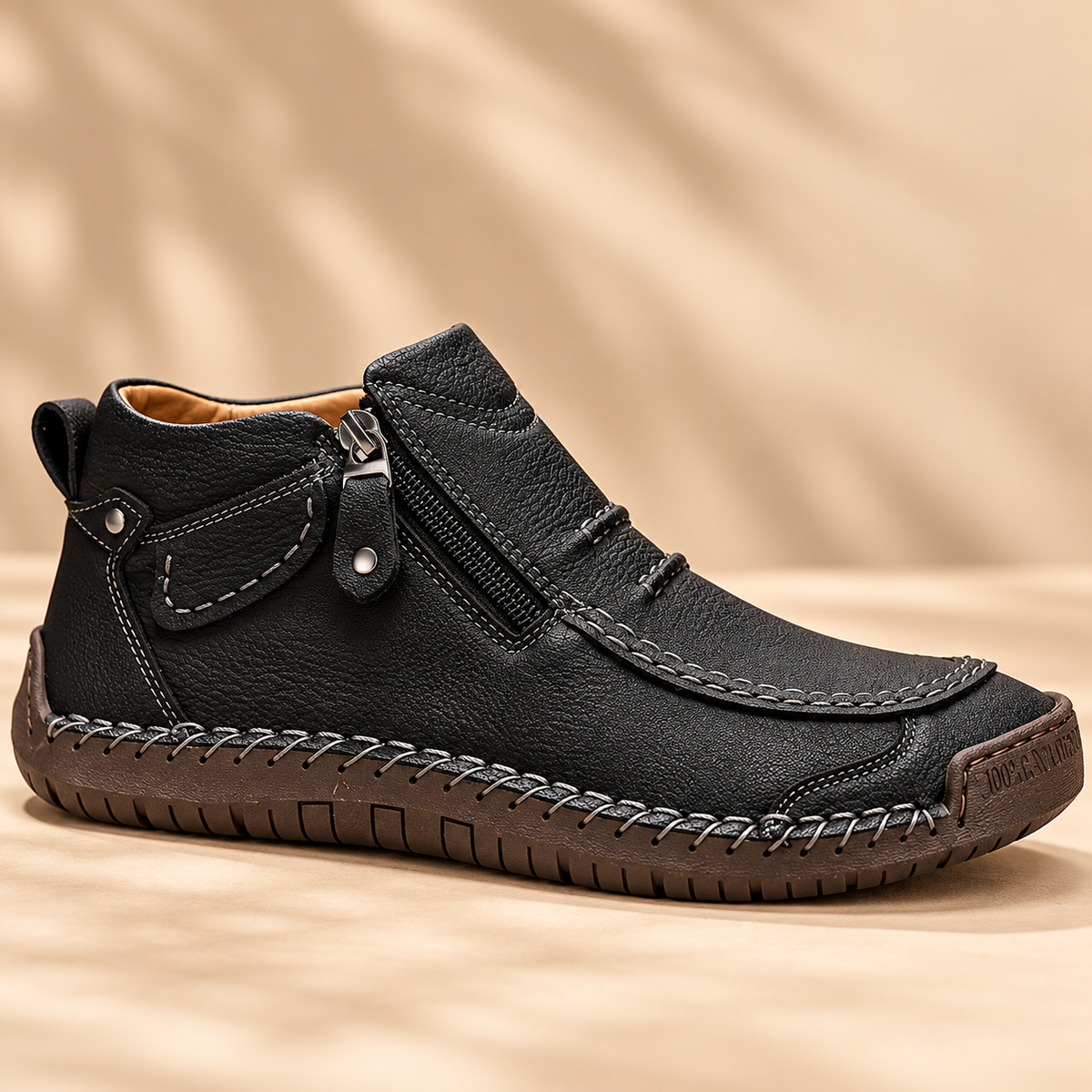 Zapatos de confort con cremallera para hombre | Leandro - Foto 7