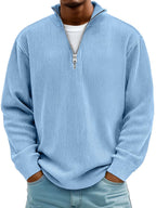 Jersey de canalé con cuello de cremallera – Adrián - Foto 5