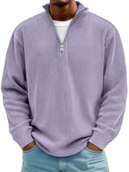 Jersey de canalé con cuello de cremallera – Adrián - Foto 7
