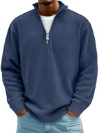 Jersey de canalé con cuello de cremallera – Adrián - Foto 10