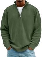 Jersey de canalé con cuello de cremallera – Adrián - Foto 14