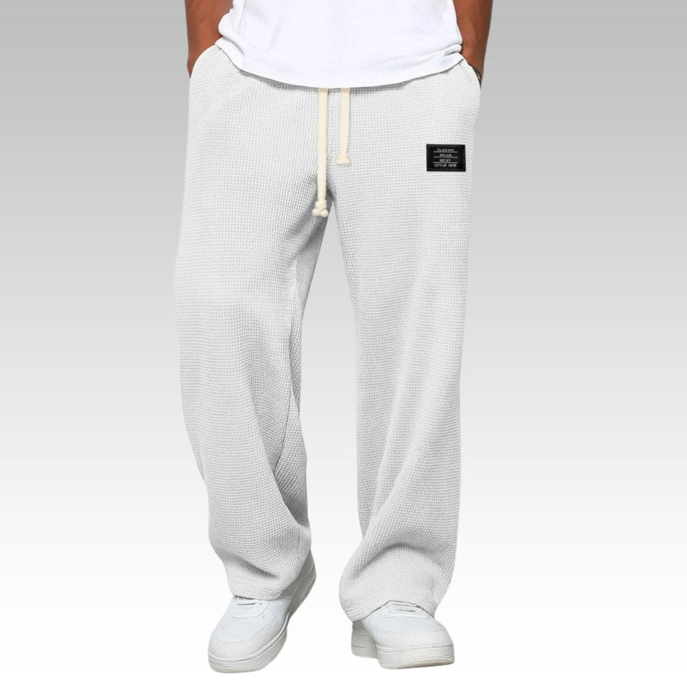 Pantalón ancho de hombre con cordón, cómodo y relajado - Foto 2