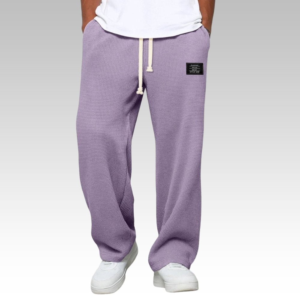 Pantalón ancho de hombre con cordón, cómodo y relajado - Foto 6