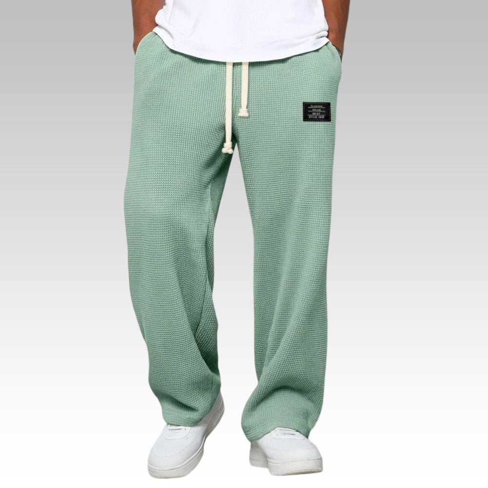 Pantalón ancho de hombre con cordón, cómodo y relajado - Foto 5