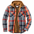 Chaqueta de cuadros cálida para hombre, interior acolchado - Foto 5