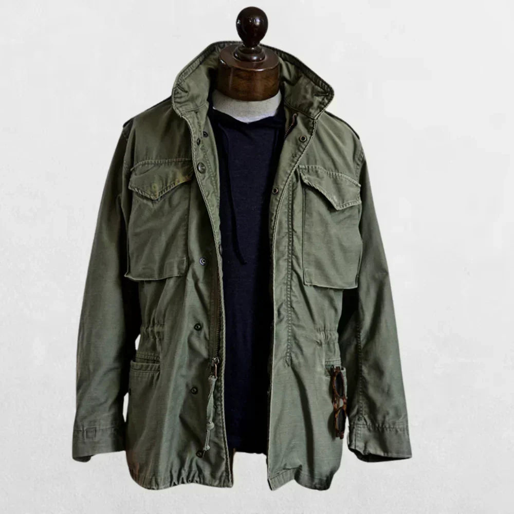 Chaqueta militar M-65 con capucha oculta y cuatro bolsillos - Foto 3