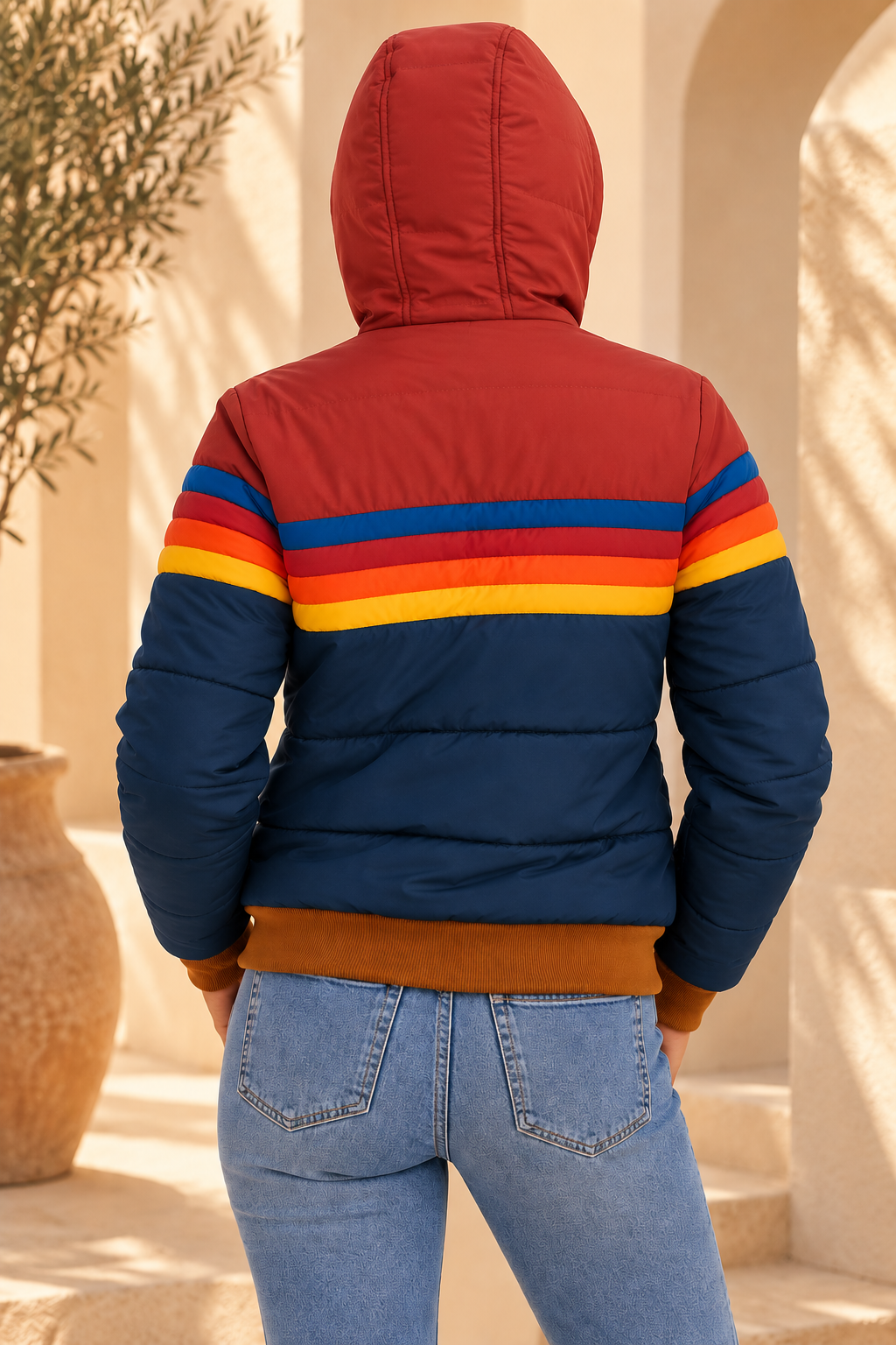 Chaqueta impermeable ligera con capucha para mujer – Alba - Foto 3