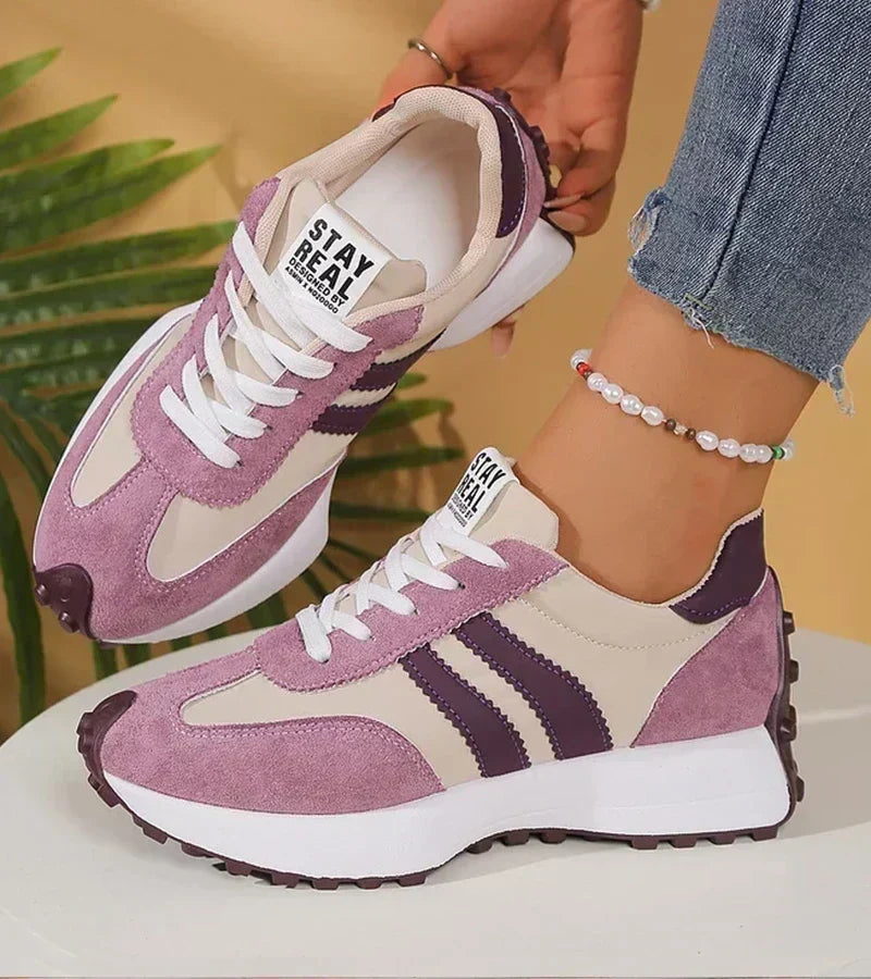 Zapatillas con suela elevada y cordones para mujer | Marisa - Foto 1