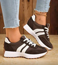 Zapatillas de rayas con suela elevada para mujer | Rebeca - Foto 1