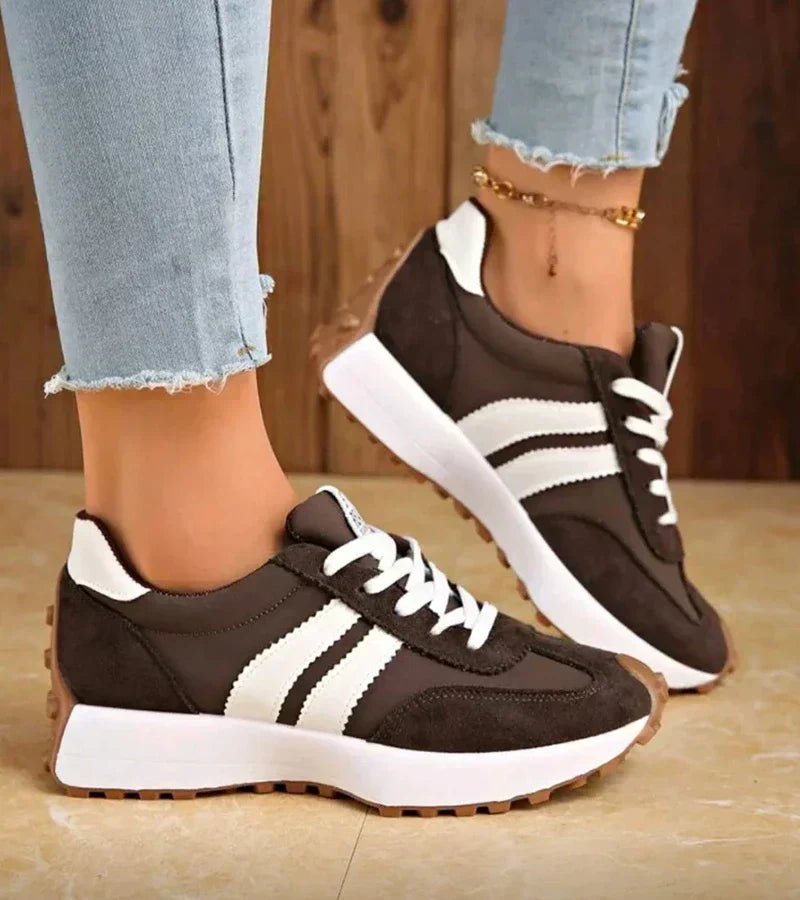 Zapatillas de rayas con suela elevada para mujer | Rebeca - Foto 1