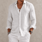 Camisa de mezcla de algodón con corte relajado – Gael - Foto 5