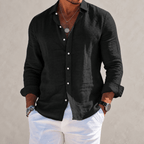 Camisa de mezcla de algodón con corte relajado – Gael - Foto 8